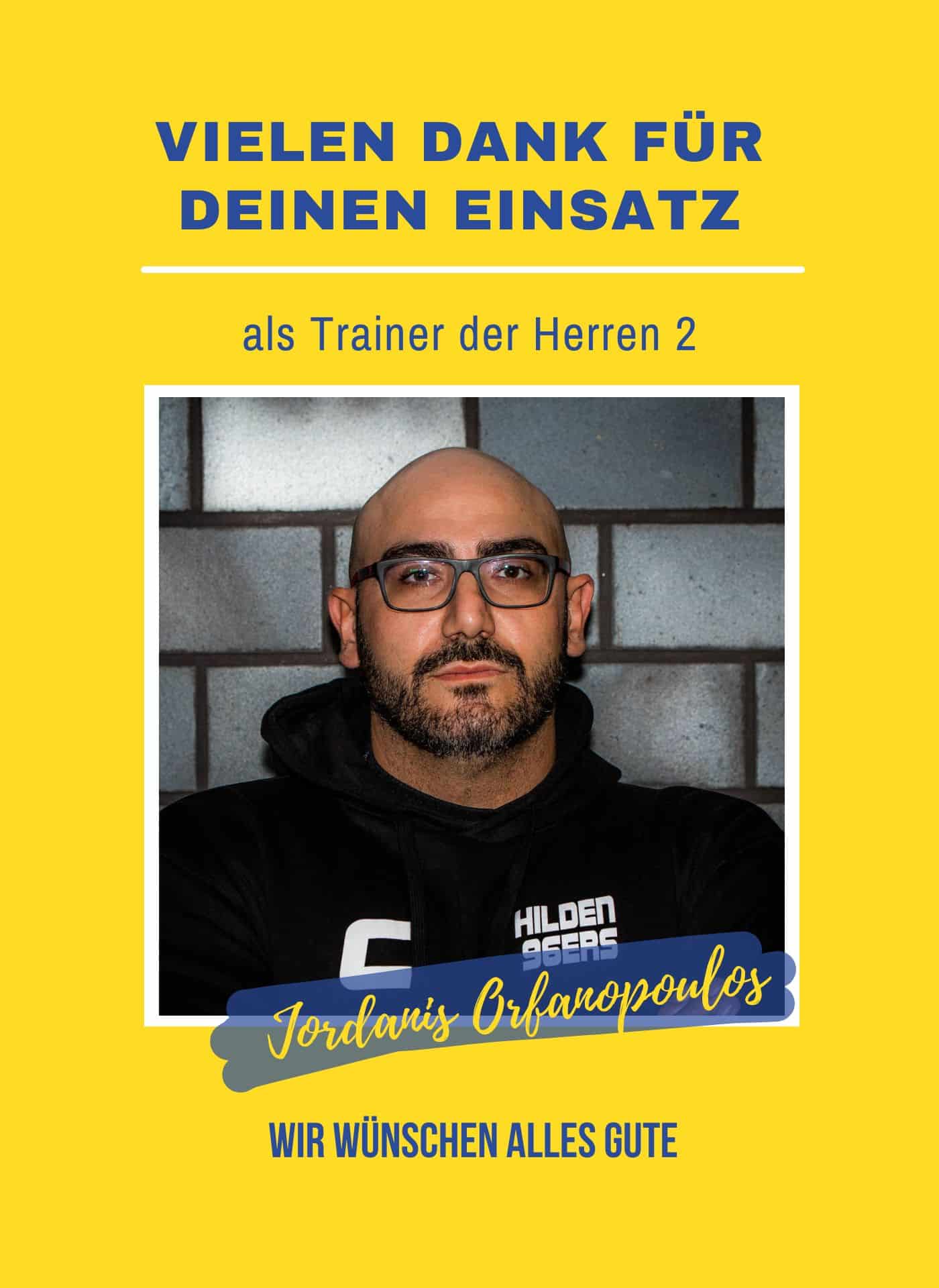 Vielen Dank F R Dein Einsatz Als Herren Trainer Hilden Ers